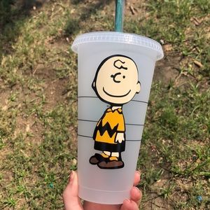 Charlie Brown Starbucks reusable venti cold cup